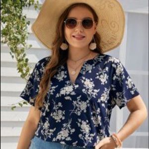 Floral print blouse